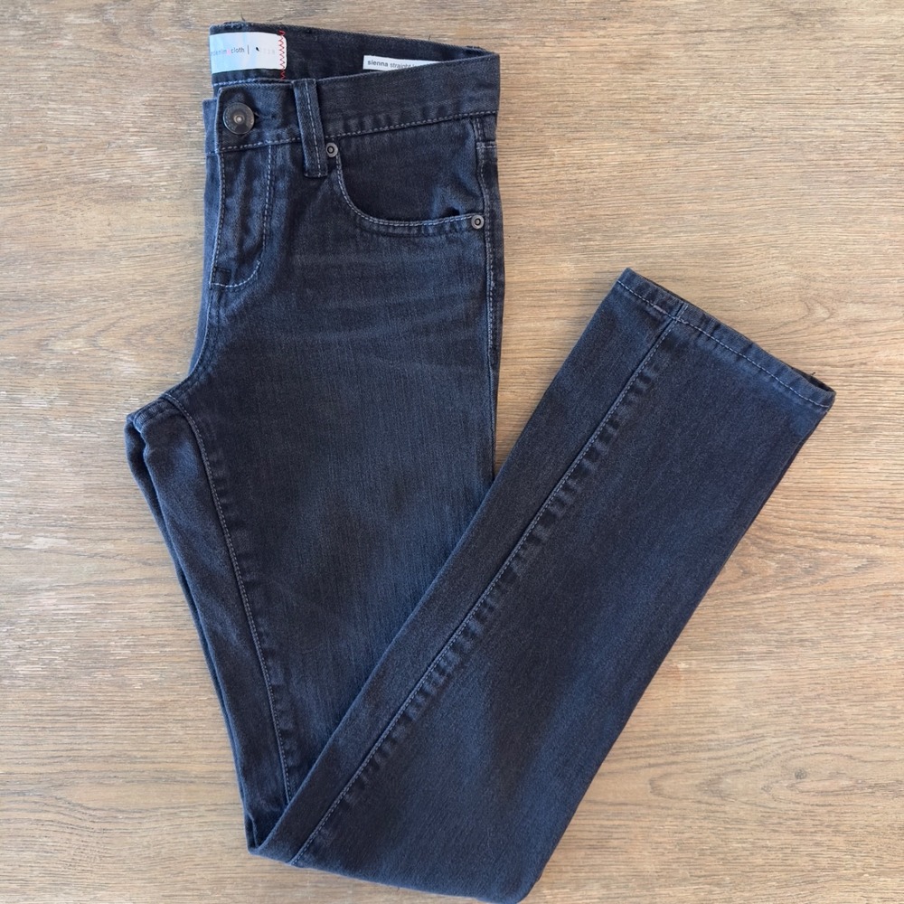 Paper Denim & Cloth Low Rise Sienna Stretch‎ Straight Leg-Black-Women's Size 26